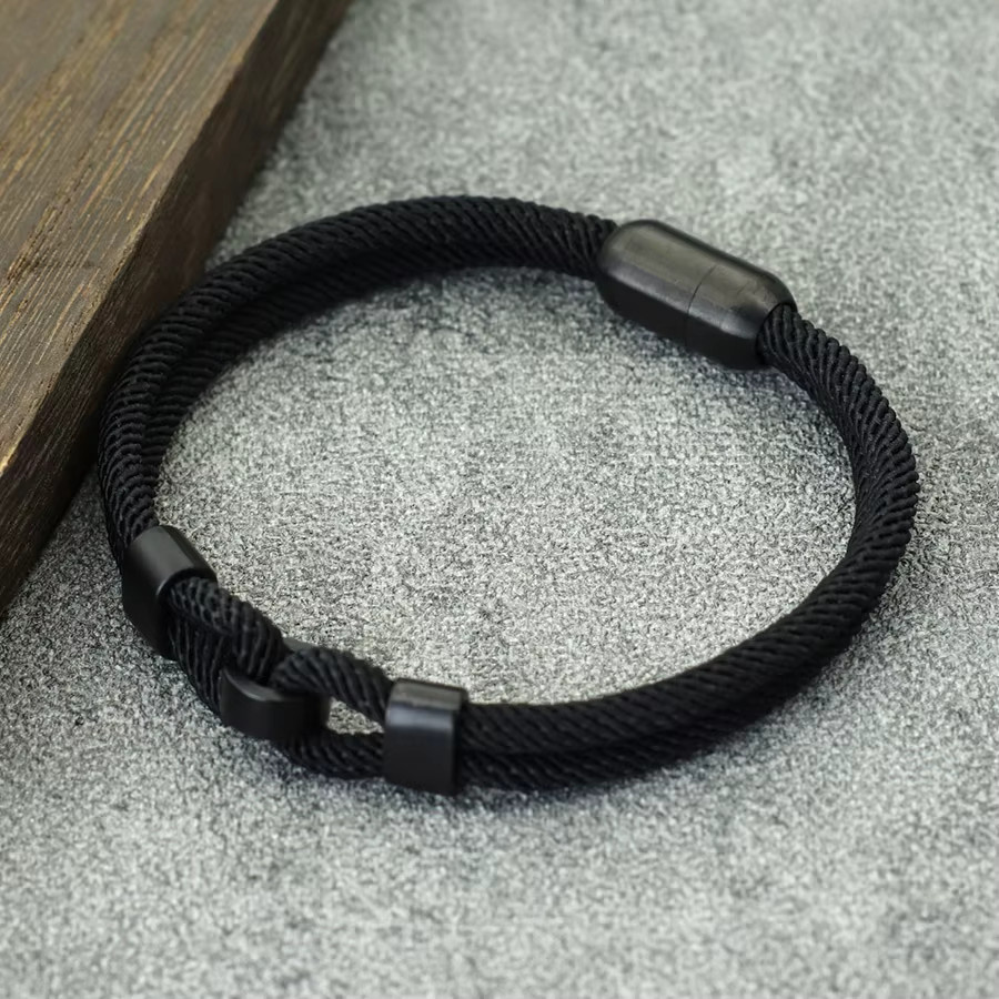 Pulseria Homme Joias Herrenarmband, Kordelkette, 4 mm - Bild 2