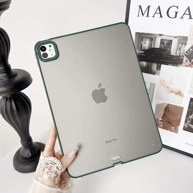 Stoßfeste matte Tablet Hülle für iPad Air, Pro und Mini in Dunkelgrün - Bild 1