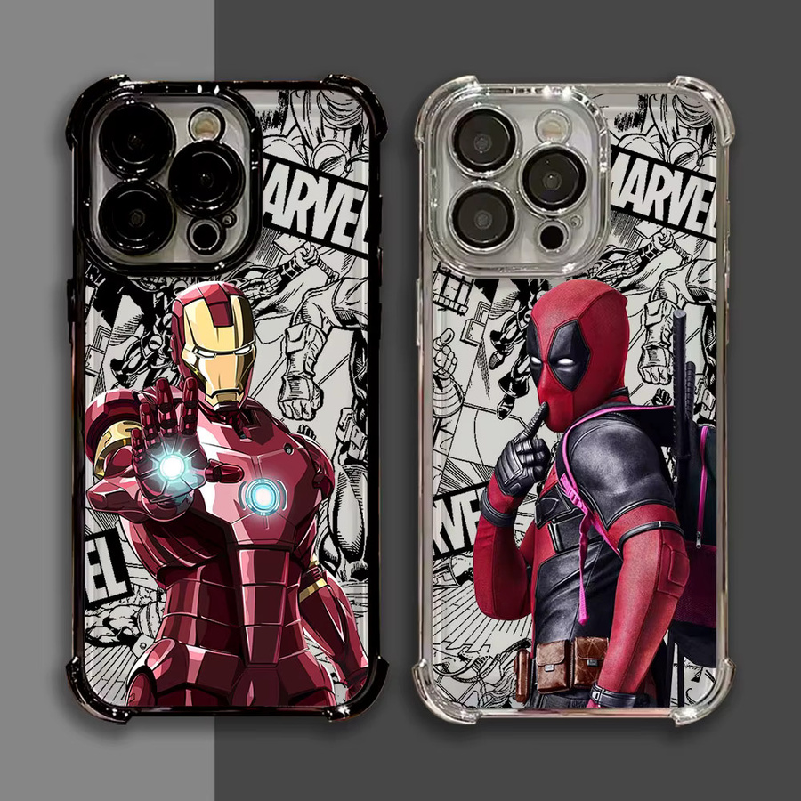 Cool Heroes Deadpool Plating Handyhülle für Google Pixel 10 9 8 7 Pro XL 5G mit Anti-Fall-Airbag in Multicolour - Bild 1