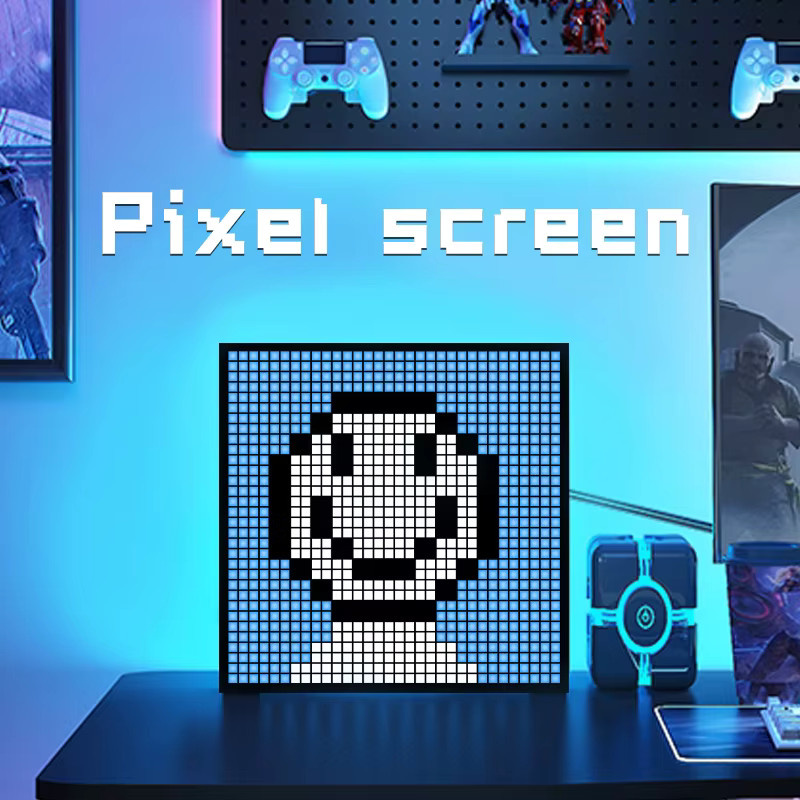 ZCMLED Programmierbarer Digitaler Bilderrahmen mit 32x32 Pixel-Display in Schwarz zur Dekoration und Werbung - Bild 6