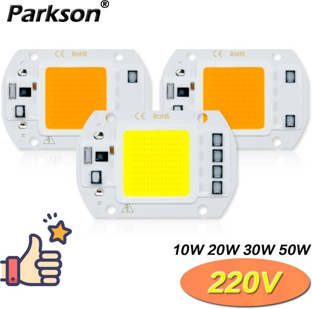 PARKSON COB Chip LED Lampe für Flutlicht Scheinwerfer, 220V, Farbe: Cool White - Bild 1