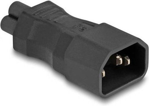 Delock 80468 Netz-Adapter von C14 auf C5 Kleeblatt-Buchse in Schwarz - Bild 1