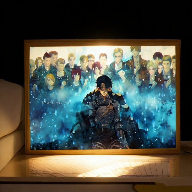 Bandai Attack on Titan LED-Nachtlicht mit RGB-Beleuchtung und USB-Anschluss, Mehrfarbig - Bild 1