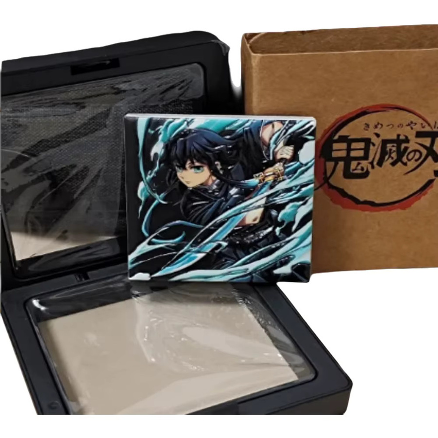Demon Slayer: Kimetsu no Yaiba 3D-geprägter Kühlschrankmagnet aus Keramik von Bandai, quadratisch, mehrfarbig - Bild 1
