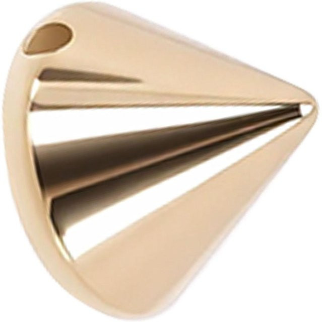 200 Stück Dornkegel Nieten aus Kunststoff in Gold für Jacken, Schuhe und Taschen, Größe 8x8mm - Bild 1