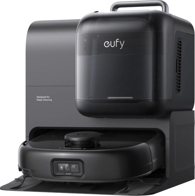 eufy Omni E28 Saugroboter mit Wischfunktion und Kamera in Anthrazit - Bild 1