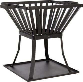 Redfire Feuerkorb Denver, Schwarz, B/H/T: 39 x 44,5 x 51,5 cm - Bild 1