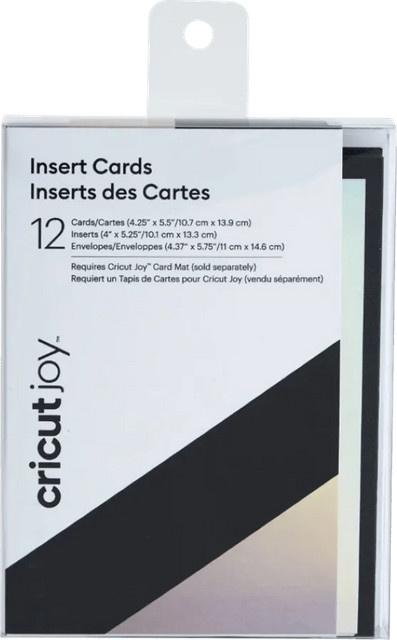 Cricut Joy Einsteckkarten 12er-Pack Schwarz-Silber B/H: 10,7 x 13,9 cm - Bild 1