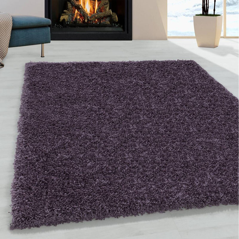 Ayyildiz Hochflorteppich Sydney modern in Violett, B: 140 cm, T: 200 cm - Bild 3
