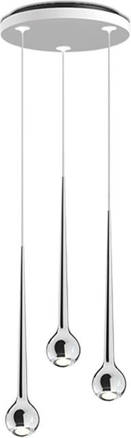 Falling Sun Chandelier von Tobias Grau – Moderne LED-Pendelleuchte in Grau und Silber mit Casambi-Steuerung - Bild 1
