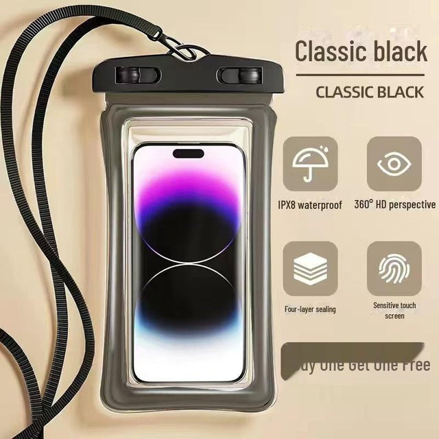 Wasserdichte Touchscreen-Telefonhülle von AI Market in Grau und Transparent zum Schwimmen und Tauchen - Bild 1