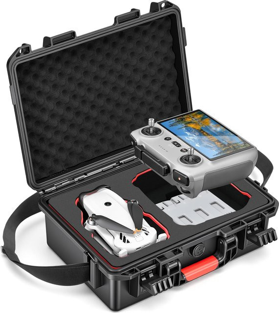 STARTRC Lito X1 Hartschalen-Wasserdichter Transportkoffer in Schwarz, kompatibel mit DJI Lito X1 Fly More Combo sowie DJI RC 2 und RC-N3, Platz für 4 Akkus und eine Ladezentrale - Bild 1