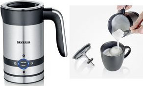Severin Milchaufschäumer SM 3584 in Schwarz und Silber aus Edelstahl - Bild 2
