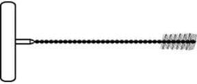 fischer Reinigungsbürste UMV VARIO BS 24 für M 20 in Schwarz und Stahl - Bild 1