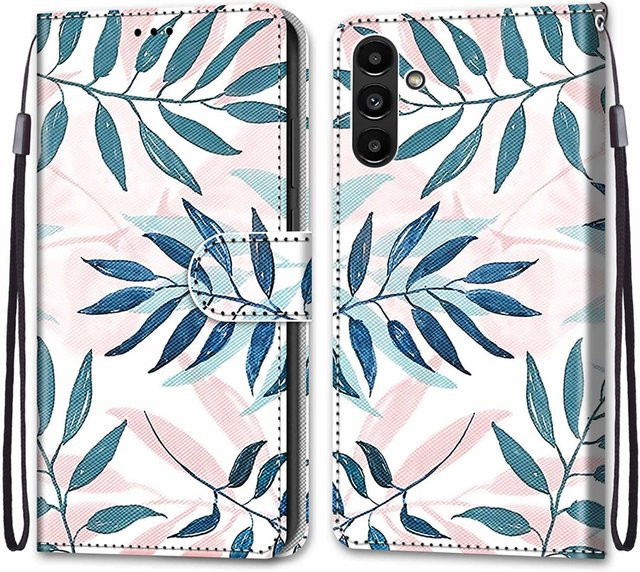Luxuriöse bemalte Ledertasche als Schutzhülle für Samsung Galaxy A-Serie in Multicolour - Bild 1