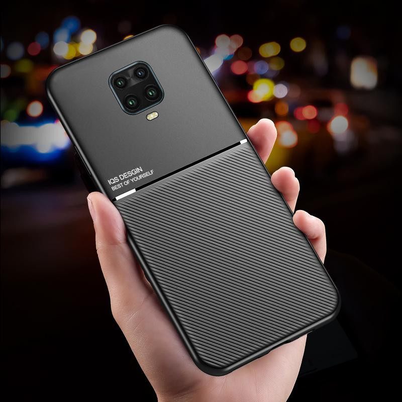 Magnetische Lederhülle für Xiaomi Redmi Note 9 Pro / Note 9S / Note 9 Pro Max mit weichem Rahmen in Schwarz, Blau, Grün oder Rot - Bild 4