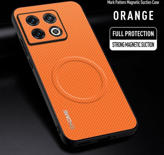 Magnetische OnePlus 10 Pro Handyhülle aus Silikon, stoßfest und schützend, in verschiedenen Farben - Bild 1