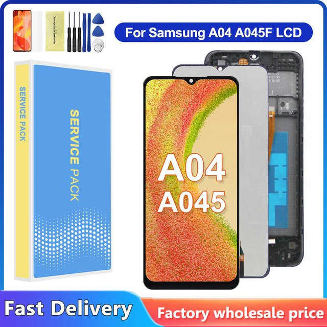 Samsung A04 LCD Display Touchscreen Digitizer Ersatzteil in Schwarz für 6,5 Zoll Modelle A045F und A045M - Bild 1