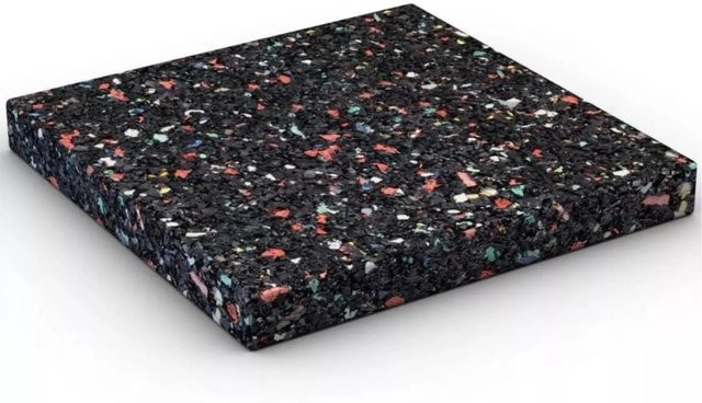Karibu Unterlegpads aus Gummi, Schwarz, 24 Stück, B/T/H: 7 x 7 x 0,8 cm - Bild 1