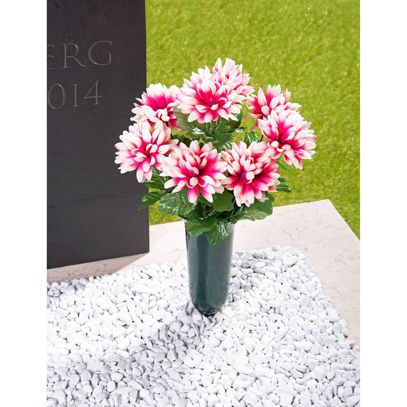 Grabstrauß Dahlien in Weiß und Rosa von Moderne Hausfrau - Bild 2