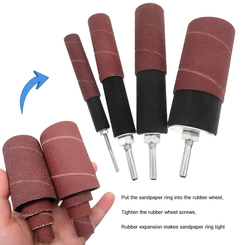 VIBRATITE 20-teiliges Trommelschleifset mit Gummispindel für Bohrmaschinen - Bild 4
