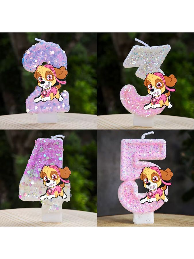 PAW Patrol Skye Geburtstagskerze für Kuchen und Torten Dekoration - Bild 3