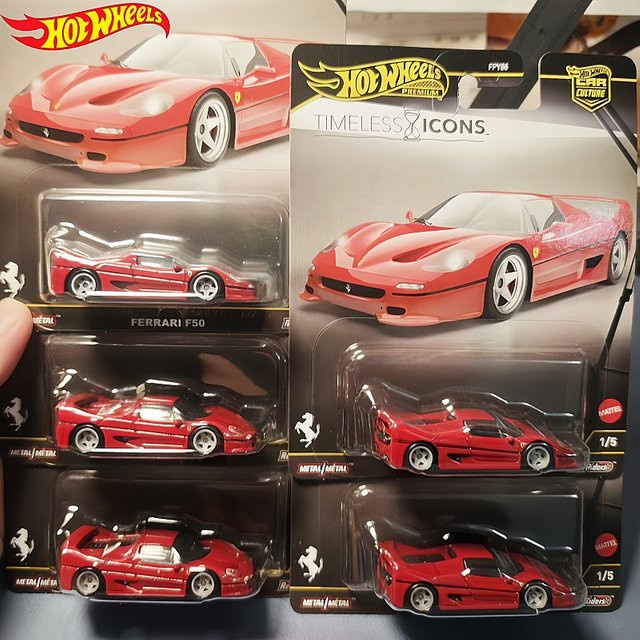 Hot Wheels Gold Label Car Culture Classic Ferrari F50, Druckgussauto, mit Metall und Gummi - Bild 1