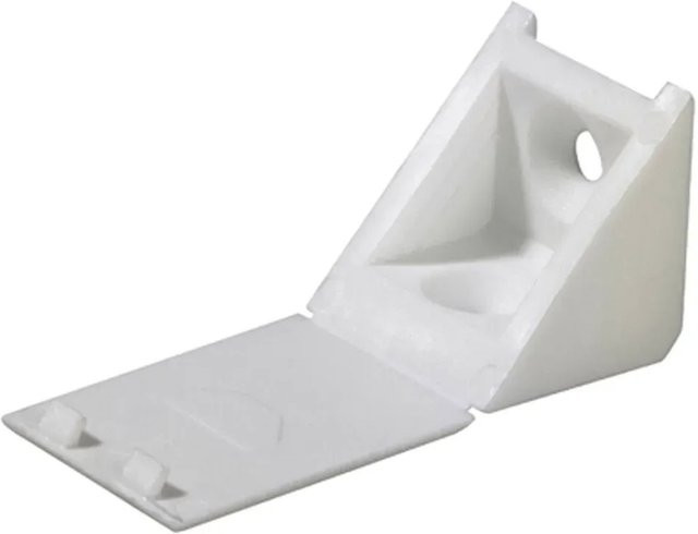 Hettich Universal-Eckverbinder aus Kunststoff in Weiß B: 23 mm, T: 23 mm, H: 24 mm - Bild 1