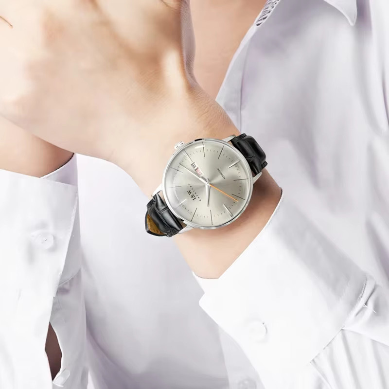 MIYOTA Armbanduhr, Automatik, Saphirglas, Edelstahl, Leder, Herren - Bild 4