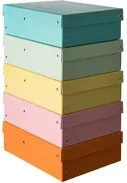 Falken PureBox Aufbewahrungsbox für A4 Dokumente, Mehrfarbig, B: 24 cm, H: 10 cm, T: 32 cm - Bild 1