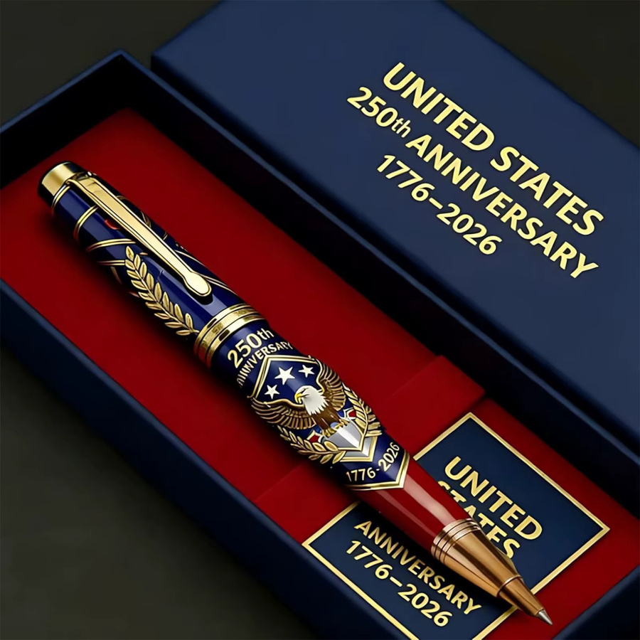ATUOTIN Kugelschreiber Geschenkset zum 250. Jubiläum der Vereinigten Staaten 1776-2026 aus Metall in Blau - Bild 5