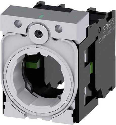 Siemens 3SU1550-1AA10-1NA0 Kontaktelement mit Adapter, 2 Schließer, Schwarz - Bild 1