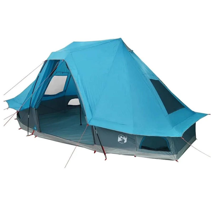 vidaXL Familien-Tipi-Zelt mit Dach in Blau, B/T/H: 466 x 310 x 240 cm - Bild 2