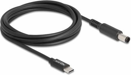 Delock USB-C auf DC Ladekabel mit 5,0 mm DC-Stecker, Schwarz, Länge: 1,50 m - Bild 1