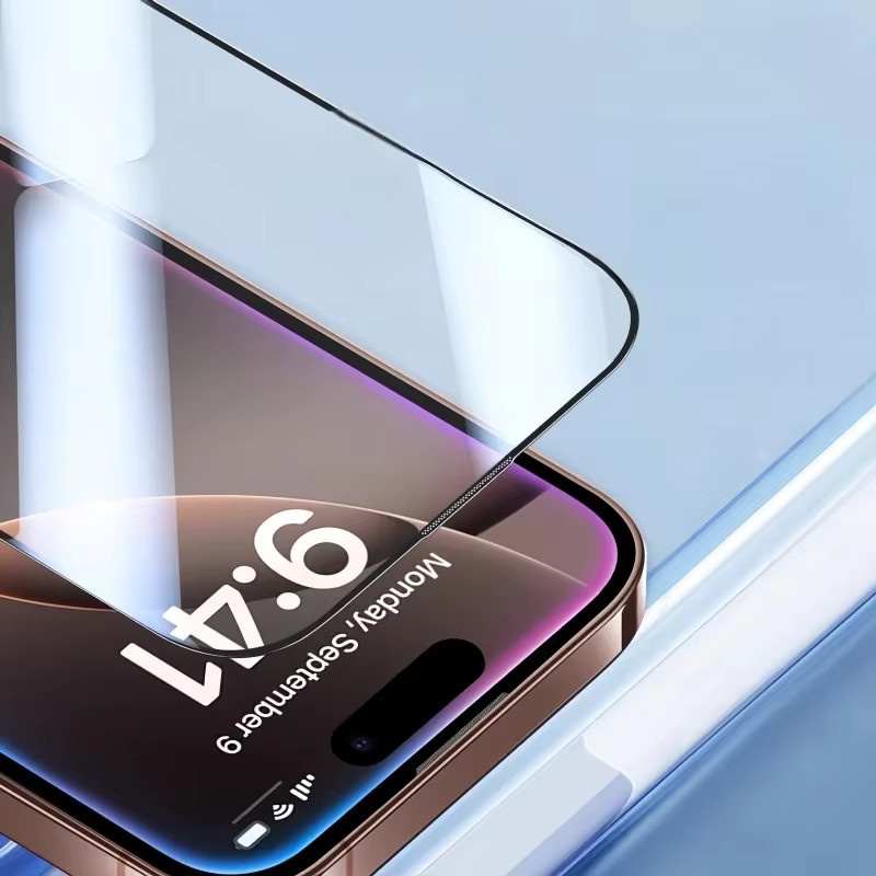 2 Stück panbon Displayschutzfolie aus gehärtetem Glas für iPhone 17, 16 Pro Max, 17 Air, 16 Plus und 16e, transparent, oleophobisch und staubfrei - Bild 3