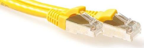ACT Cat6a SFTP Patchkabel LSZH Snagless mit RJ45 Steckern, Gelb, 20 m - Bild 1