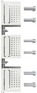 ABB KIT EF FP XT6 Leistungsschalterzubehör 3er-Set in Weiß - Bild 1