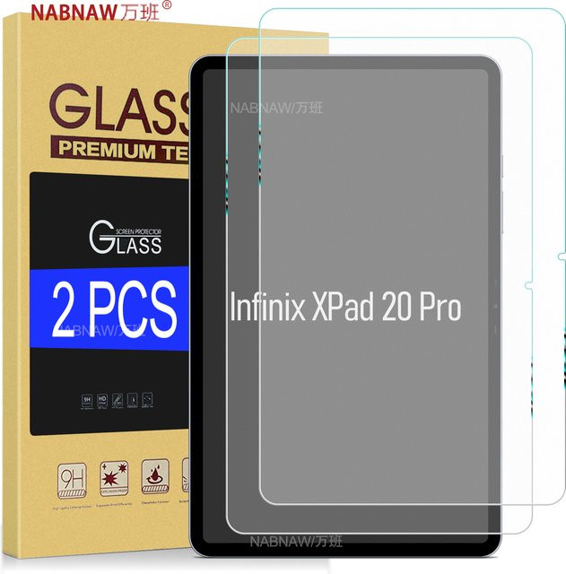 2 Stück Infinix Xpad 20 Pro Displayschutzfolie aus gehärtetem Glas, 12 Zoll, transparent, kratzfest - Bild 1