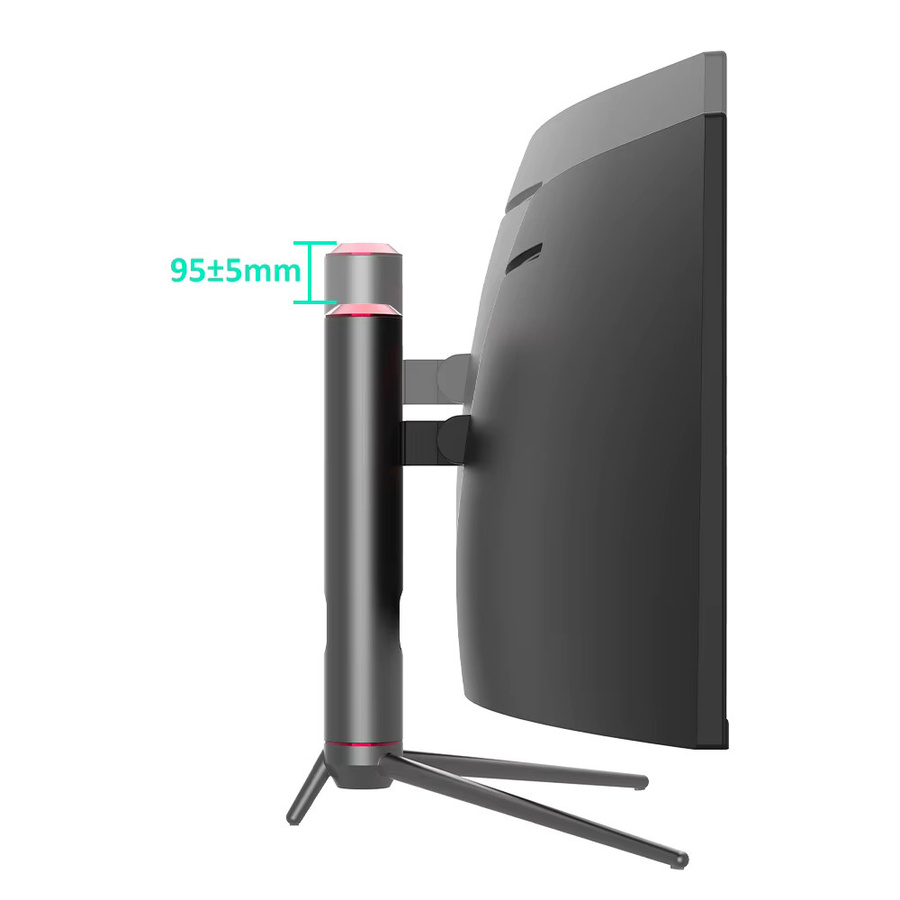 TITAN ARMY C49SHC 49-Zoll Gaming-Monitor mit 32:9 UltraWide Curved Display, 3840 x 1080 Auflösung, CSOT HVA-Panel, 144 Hz und PIP/PBP Split-Screen in Schwarz - Bild 2