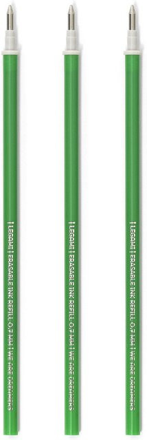 Legami Ersatzminen für löschbaren Gelstift, 3 Stück, Grün - Bild 1