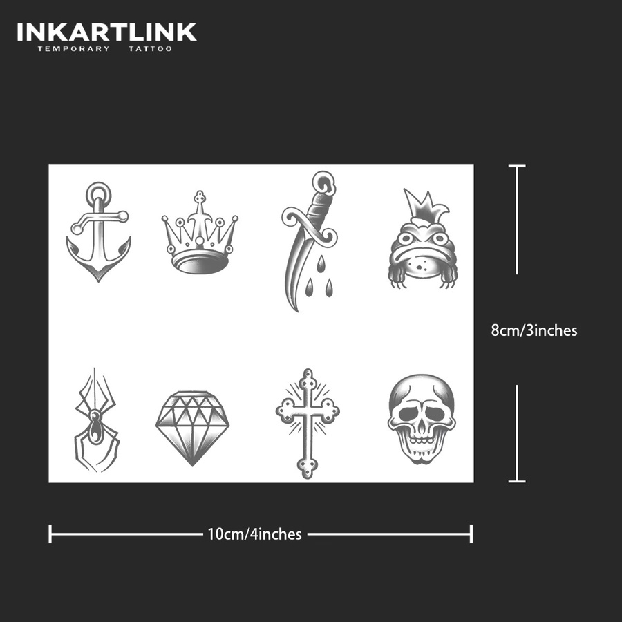 Inkartlink Temporäres Tattoo, 8 Stile, wasserfest, semi-permanent - Bild 4