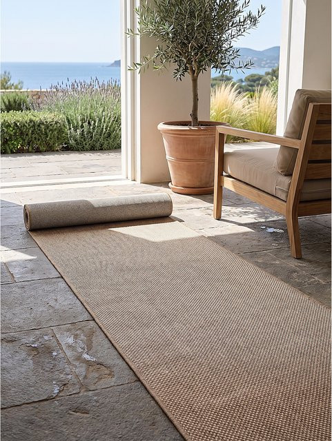 Kadima Design Läufer Flachgewebe Natur in Beige und Sand, B/T: 80 x 150 cm - Bild 1