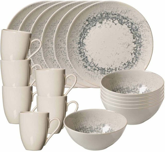 Ritzenhoff & Breker Frühstücks-Set Cecina Coffee Service aus weißem Porzellan, 18er Set - Bild 1