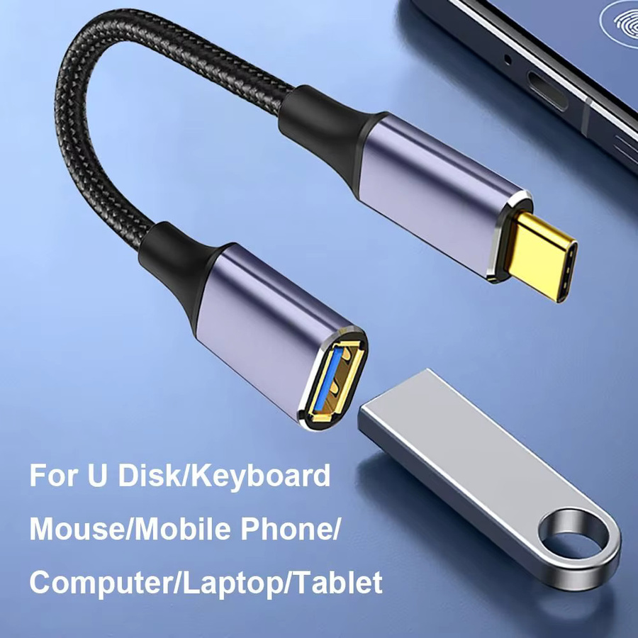 USB-C auf USB 3.0 OTG Adapter Hochgeschwindigkeits-Datenkabel für Laptop, Tastatur und Maus - Bild 4