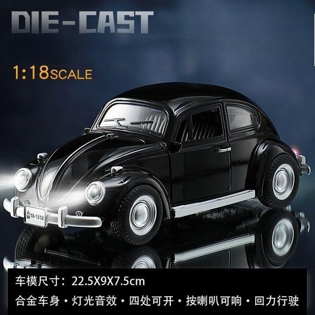 Linyi toy car 1955 Käfer Oldtimer, Spielzeugauto, 1:18, mit Ton und Licht, ab 14 Jahre - Bild 1