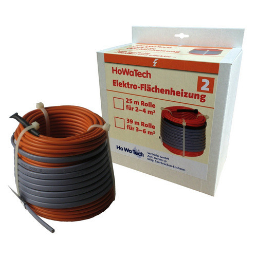 HoWaTech Profi elektrische Fußbodenheizung, ausrollbare Heizmatte, Orange, 20 m², 1860 W - Bild 2