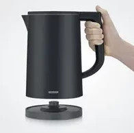 Severin Wasserkocher WK 3483 Cool-Touch in Schwarz und Silber mit 1,7 l Fassungsvermögen - Bild 2