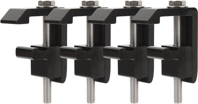 Igeteck 4er Set Montageklemmen AC 04N Schienensystem für LKW-Kabinenaufsatz in Schwarz aus Aluminium für Tacoma und Tundra - Bild 1