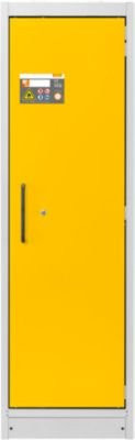 Cemo Sicherheitsschrank Typ 90 PROline 6/20 mit selbstschließenden Türen und Anschlag rechts, Farbe grau/verkehrsgelb, B/T/H: 63,5 x 60,0 x 195,0 cm - Bild 1