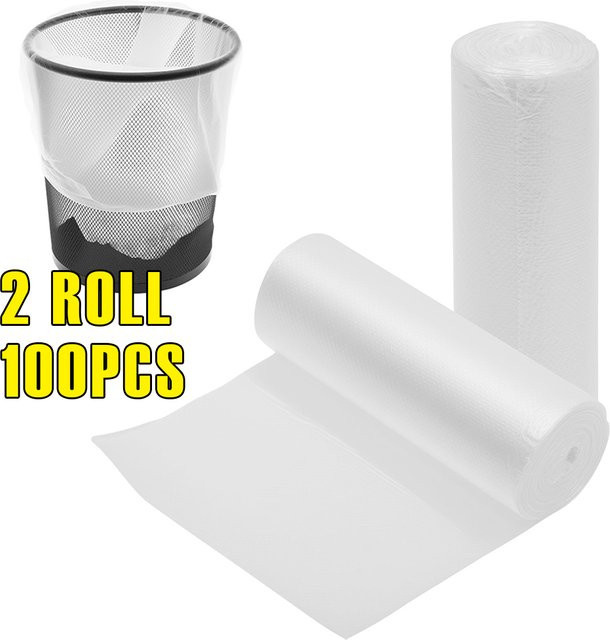 Willstar Müllbeutel transparent, 50 Stück pro Rolle, verdickter Kunststoff für Küche und Haushalt, 3,2 Gallonen - Bild 1